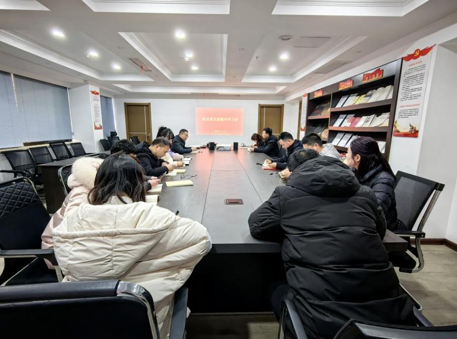 市文旅集团机关党支部开展1月集中学习会